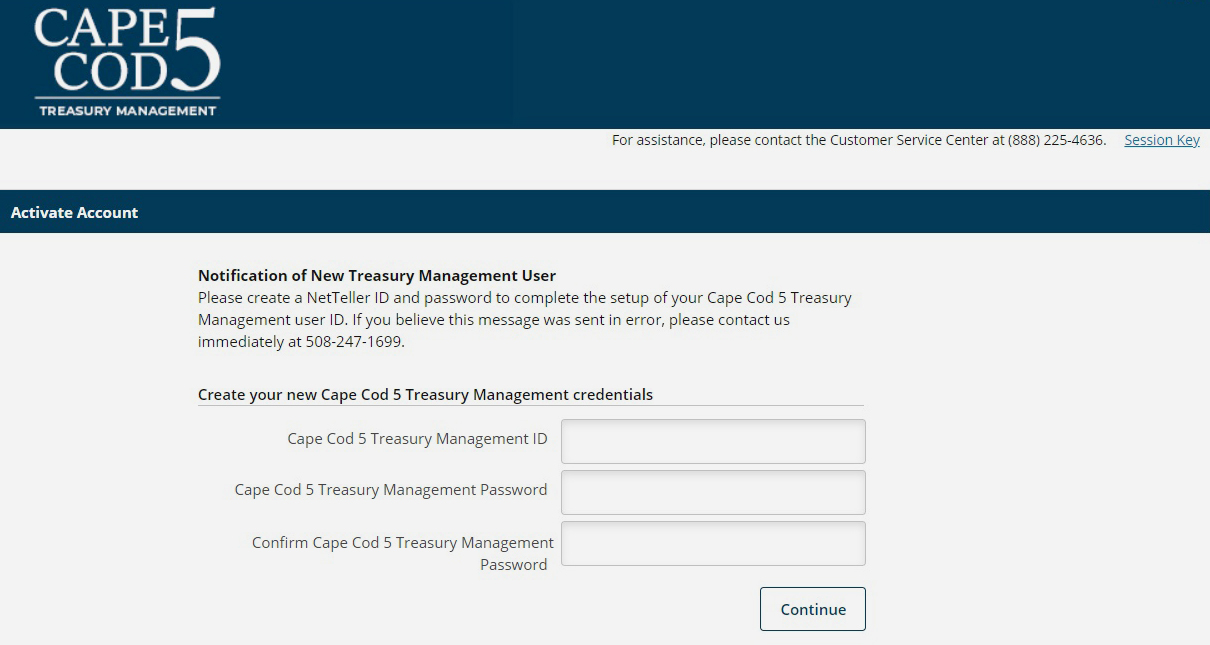 Accessing Treasury Management Online Banking with Enhanced Security Features Cape Cod 5